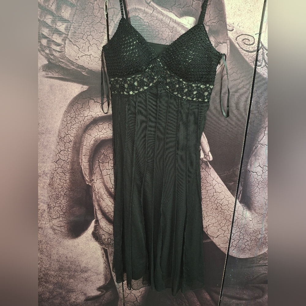 ICE Classic Black Cocktail  Evening Dress, Size 2,